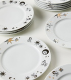 Fornasetti Astronomici set of 12 porcelain dessert plates