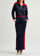Bettter X Fila Panelled Jersey Tracksuit Dress Navy