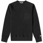 Battenwear Men's Reach Up Crew Sweat in Black