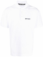 PALM ANGELS - Embroidered Logo Cotton Polo Shirt