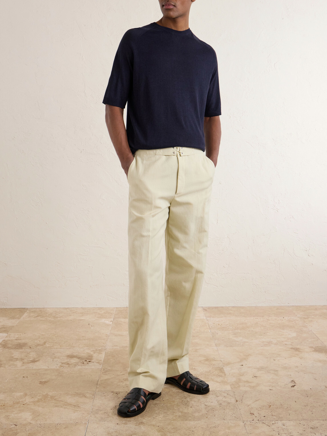 PIACENZA 1733 - Silk and Linen-Blend T-Shirt - Blue