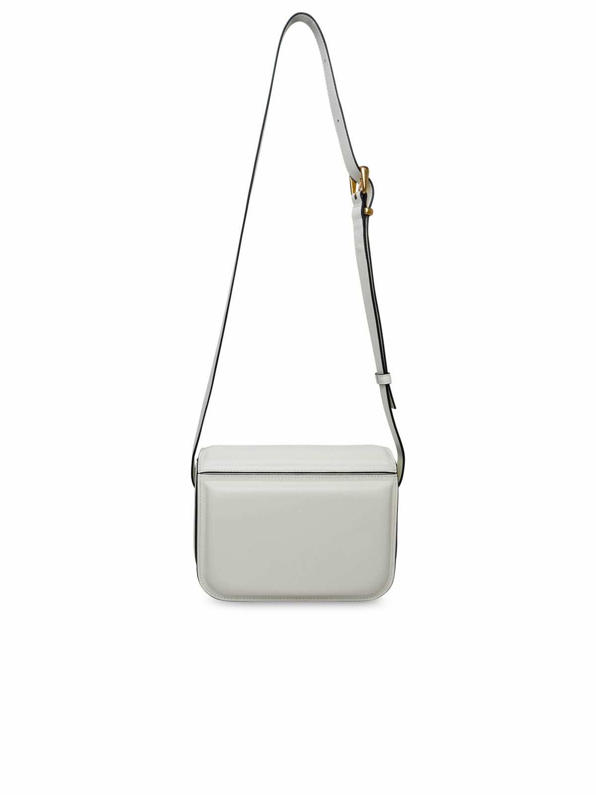 Wandler Medium oscar Trunk Bag In White Calf Leather