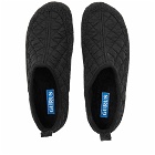 Guru's Roomshoes Men's Gurus Roomshoes Quilted Slip On Houseshoe in Black/Lime