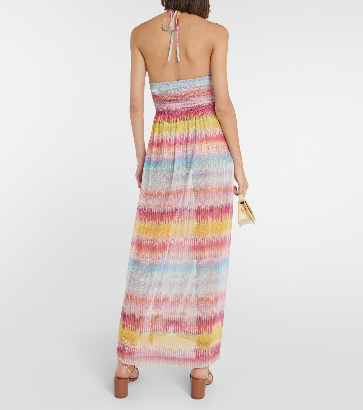 Missoni Mare Zig-zag halterneck maxi dress