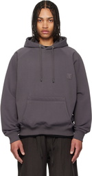 WOOYOUNGMI Gray New Back Logo Hoodie