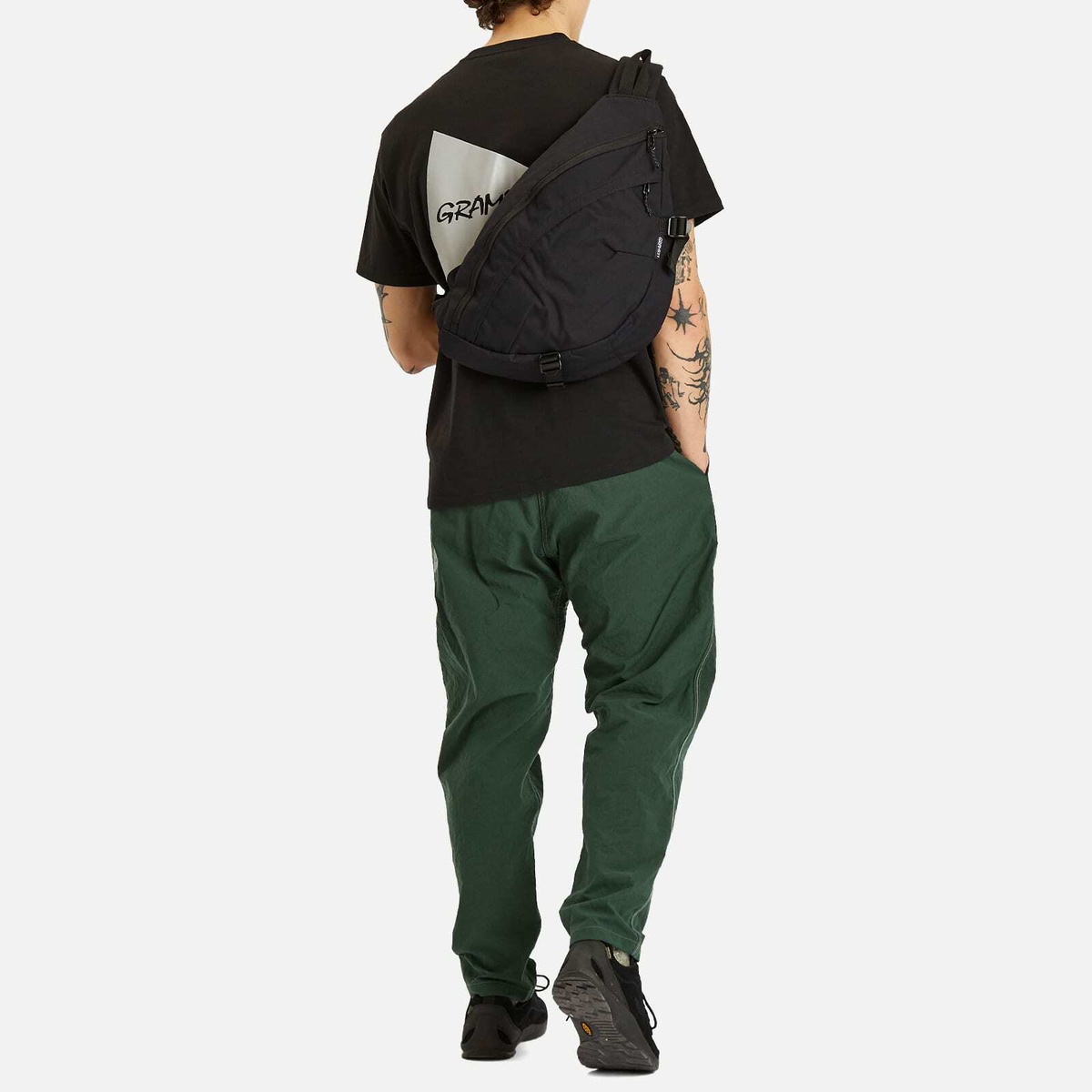Gramicci Men's x and wander Nylon Climbing Pant in Green Gramicci