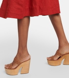 Malone Souliers Pamela leather platform sandals