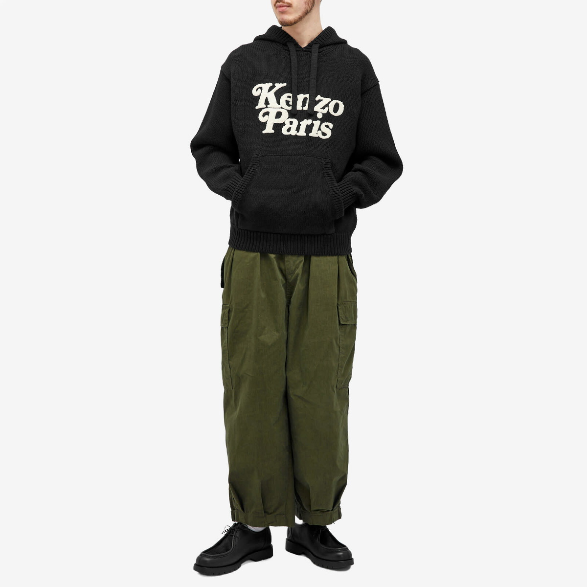 Kenzo Men's x Verdy Popover Hoody in Black Kenzo Kenzo Men's x Verdy Popover Hoody in Black Kenzo