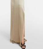 Max Mara Azoto silk satin maxi dress