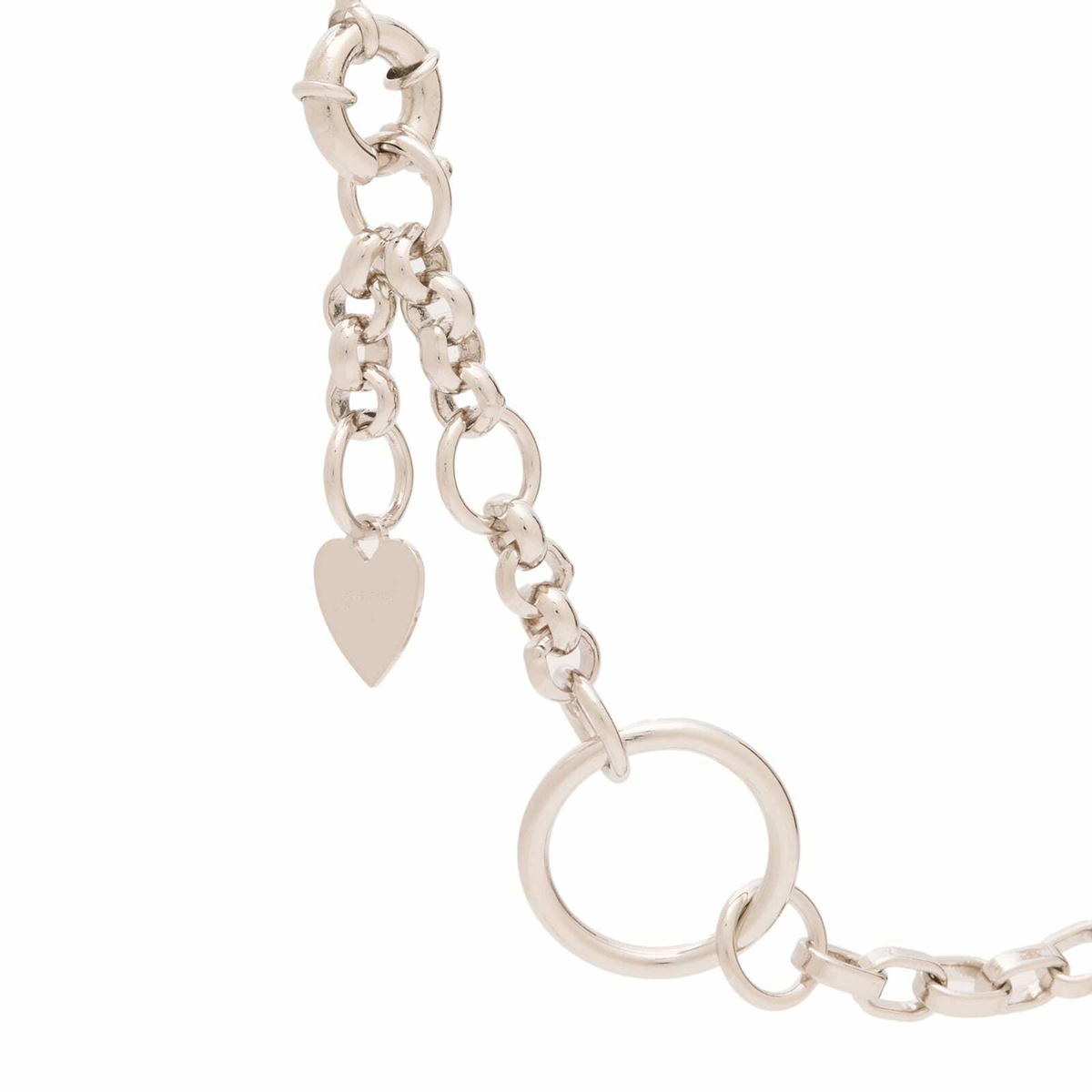 Acne Studios Women's Stamp Pendant Necklace in Silver 