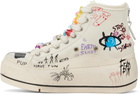 R13 Off-White Kurt High Top Sneakers