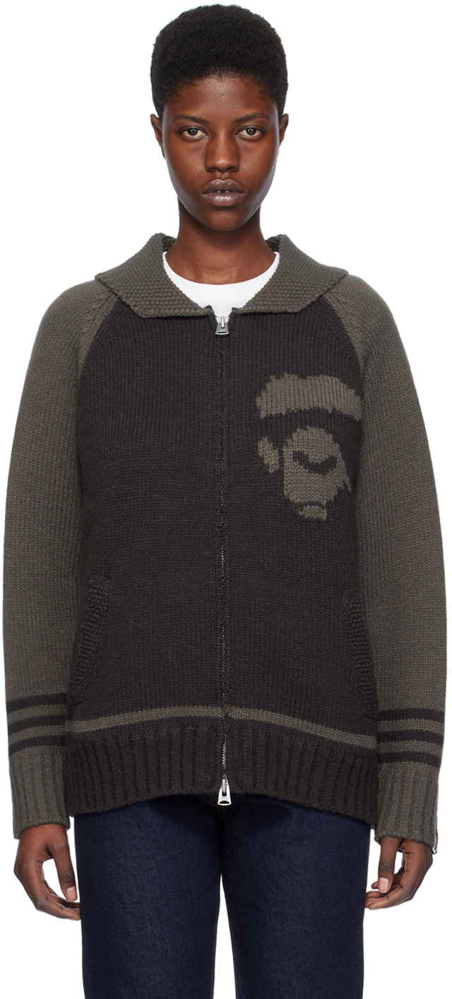 BAPE Black Intarsia Sweater