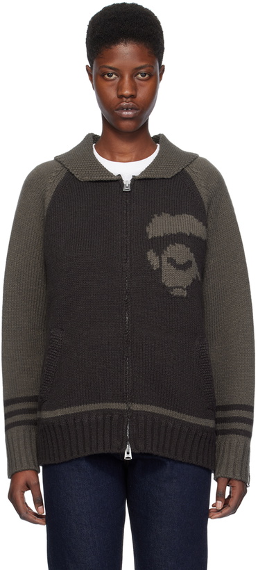 Photo: BAPE Black Intarsia Sweater