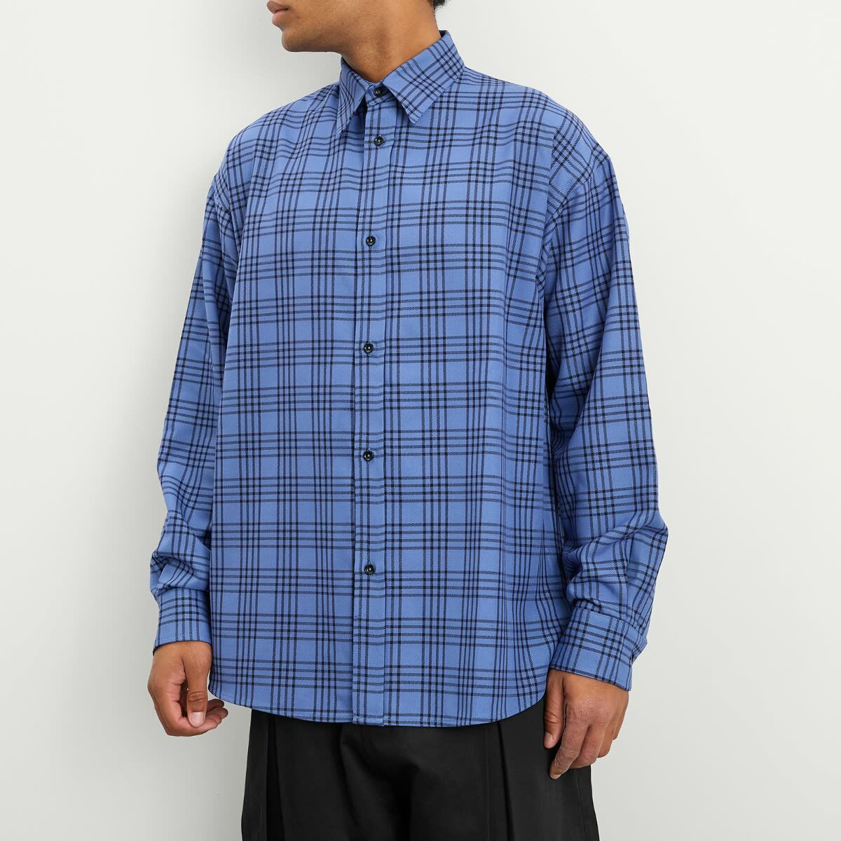 Sage Nation Men's Chisholm Check Shirt in Royal Blue Check