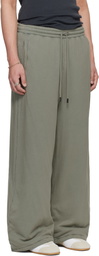 LU'U DAN Gray Wadded Bontans Sweatpants