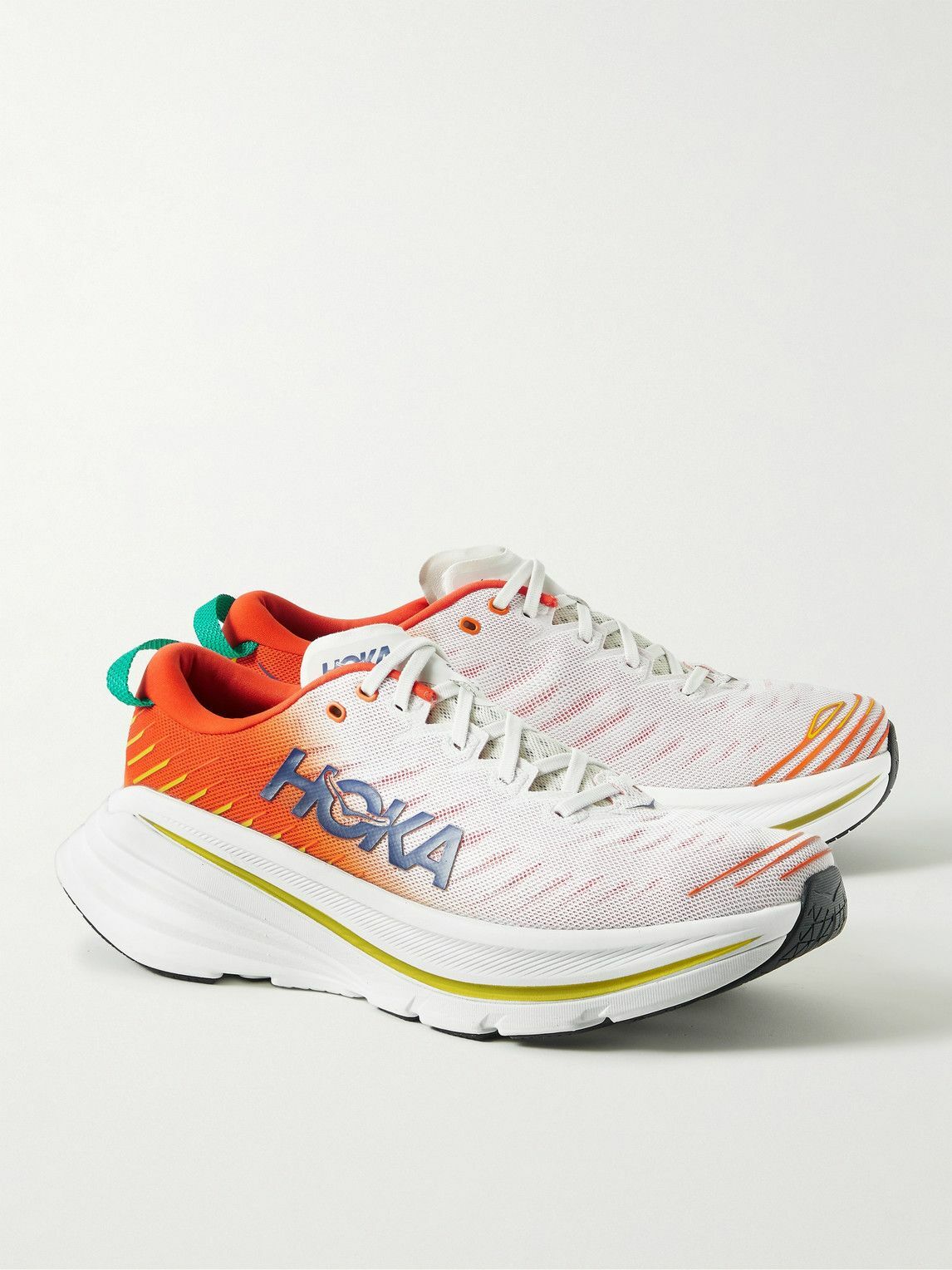 Hoka One One - Bondi X Mesh Running Sneakers - White Hoka One One