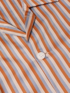 Derek Rose - Wellington Striped Cotton-Poplin Pyjama Set - Neutrals