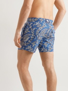 Etro - Mid-Length Paisley-Print Swim Shorts - Blue