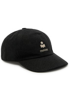 Isabel Marant Tomas Logo Cotton cap Black