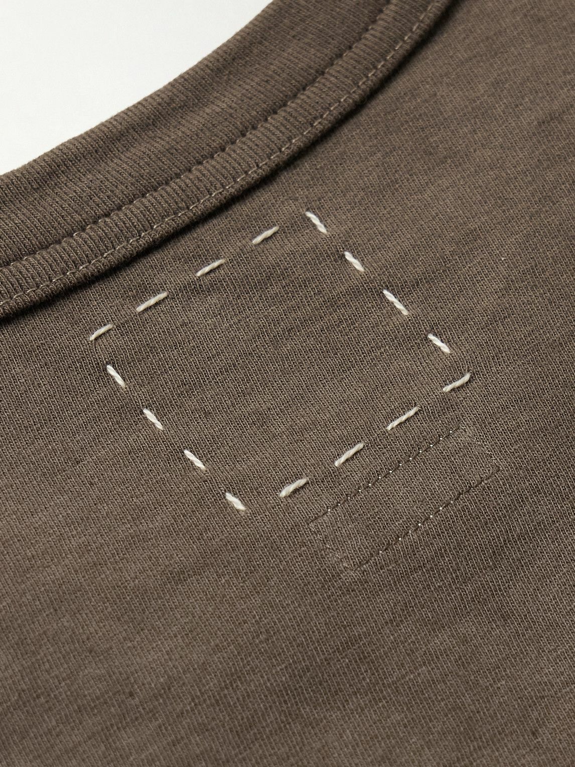 Visvim - Jumbo Garment-Dyed Cotton-Jersey T-Shirt - Brown Visvim