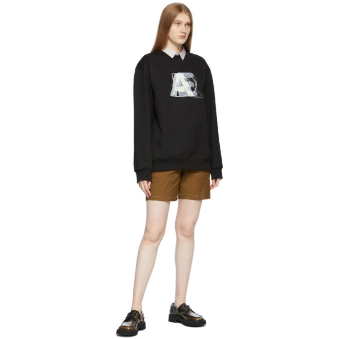 ADER error Black Layer Logo Sweatshirt