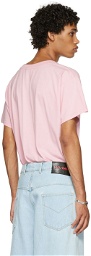 LU'U DAN Pink Python Oversized Concert T-Shirt