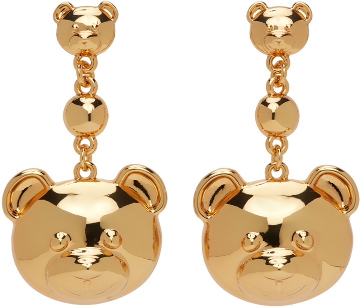 Photo: Moschino Gold Dangly Teddy Earrings