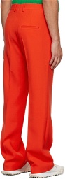 Casablanca Red Wide-Leg Aristotle Trousers