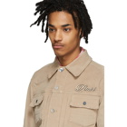 Amiri Beige Corduroy Embroidered Jacket