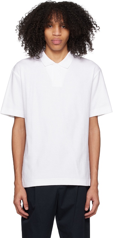 Photo: Sunspel White Towelling Polo