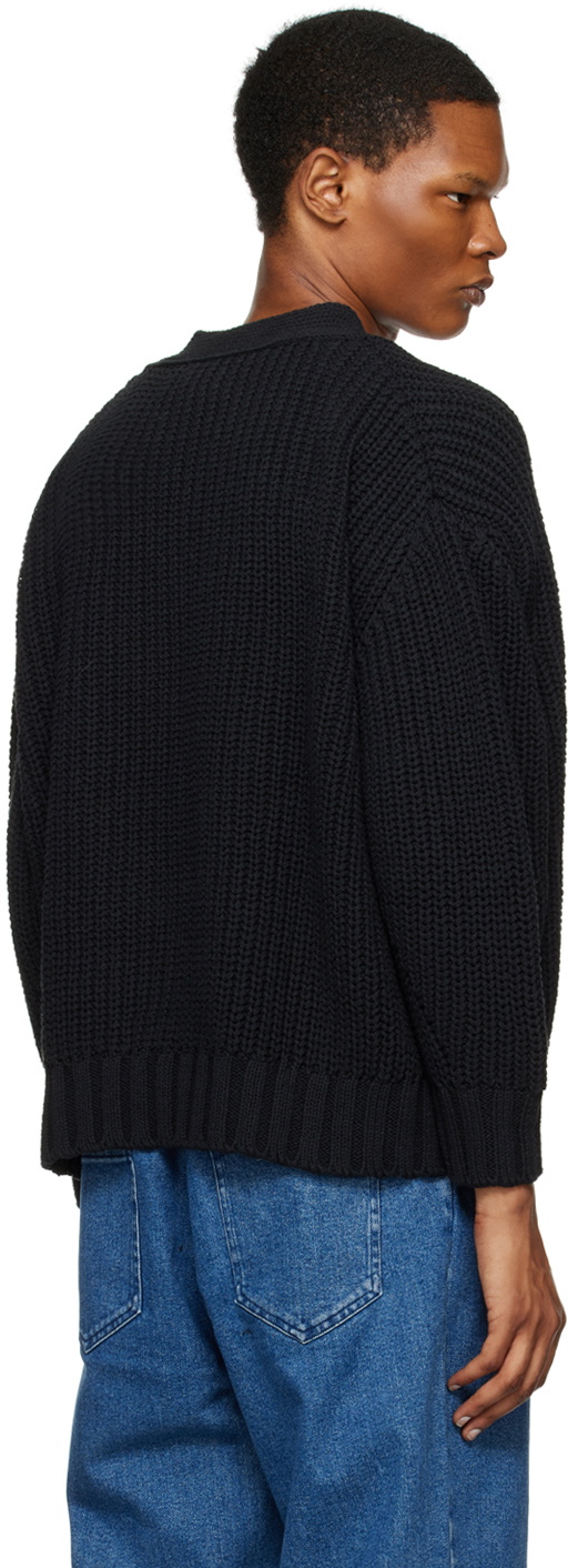 Cordera Black V-Neck Sweater