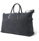 Tod's - Leather-Trimmed Suede Holdall - Navy