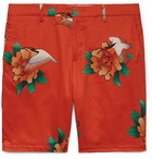 Paul Smith - Slim-Fit Printed Cotton-Blend Shorts - Red