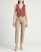Forte_forte Womens Tailored Vest in Brown