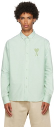 AMI Paris Green Ami De Cœur Shirt