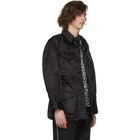 Maison Margiela Black Nylon Distressed Field Jacket