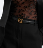 Fendi FF leather belt