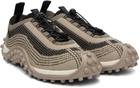 AMI Paris Beige Mirage Knit Sneakers