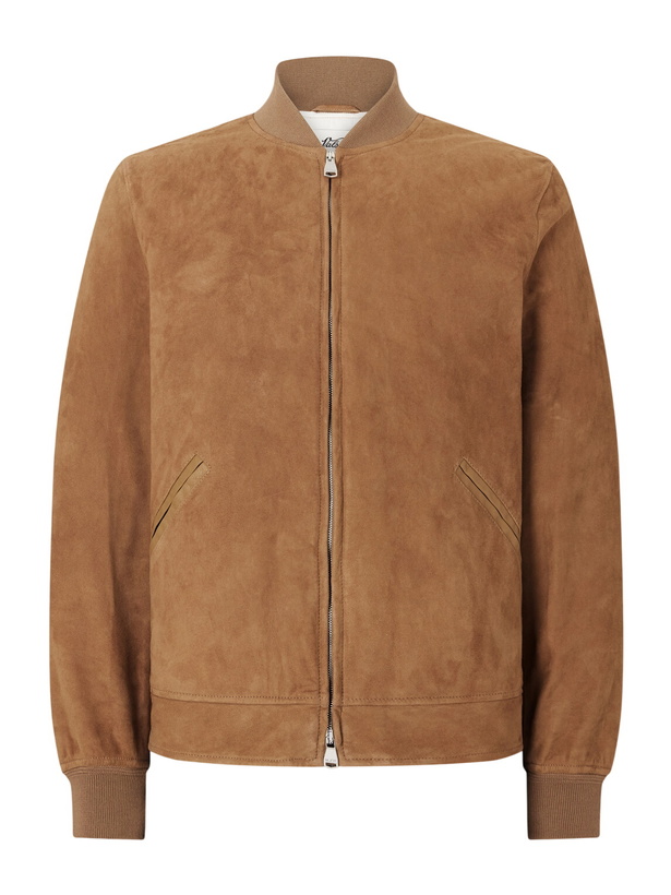 Photo: Valstar - Evans Suede Bomber Jacket - Brown