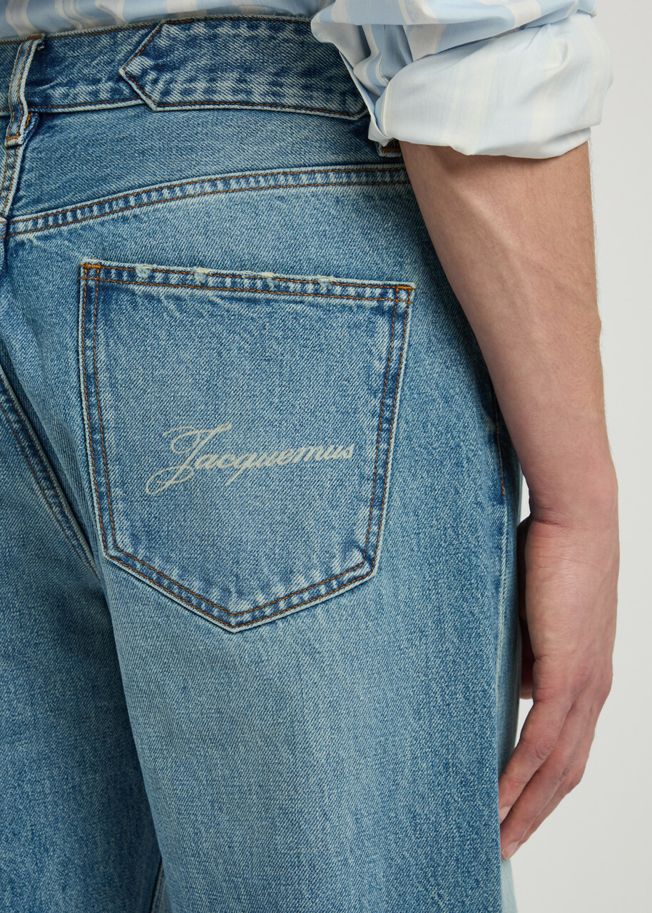 Jacquemus Le De-nimes Droit Wide-leg Jeans Blue