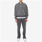 Cole Buxton Men's Warm Up Quarter Zip Sweat in Washed Black