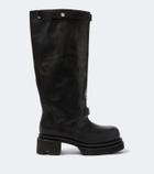 Rick Owens Naska leather knee-high boots