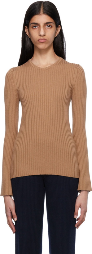 Photo: Chloé Brown Ribbed Sweater