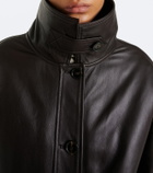 Yves Salomon Leather blouson jacket