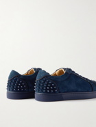 Christian Louboutin - Seavaste 2 Orlato Studded Suede Sneakers - Blue