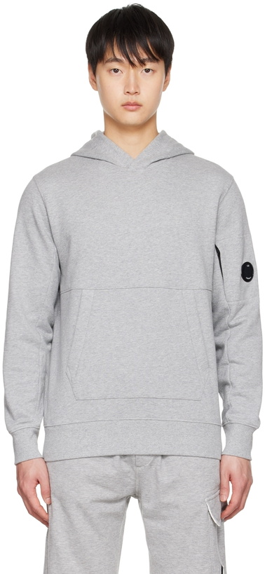 Photo: C.P. Company Gray Brushed Hoodie