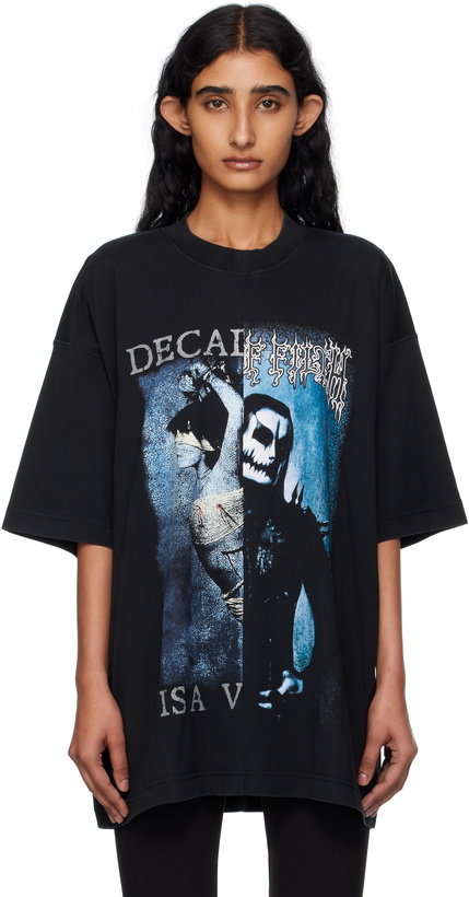 Photo: VETEMENTS Black Cradle of Filth Cut-Up Oversized T-shirt