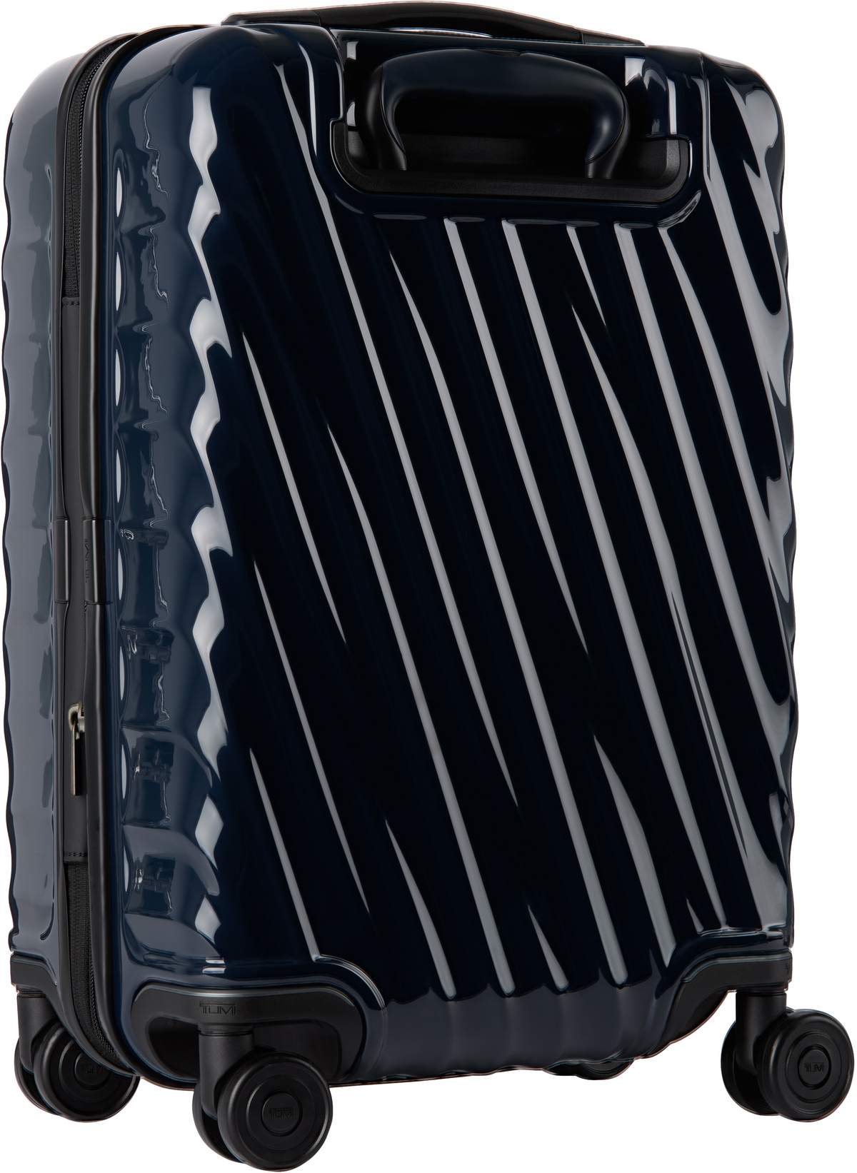 Tumi Navy International Expandable 4 Wheeled Carry-On Suitcase