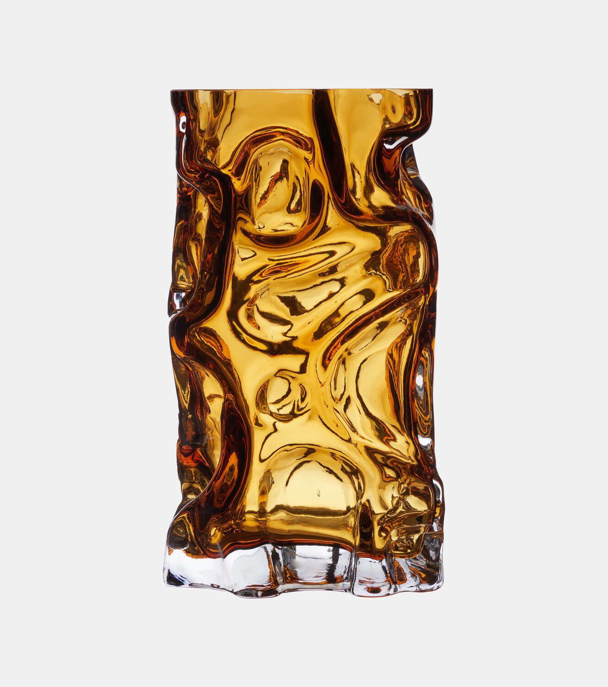 Polspotten Ice glass vase by Norman Trapman