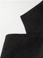 BODE - Crystal-Embellished Linen Suit Jacket - Black
